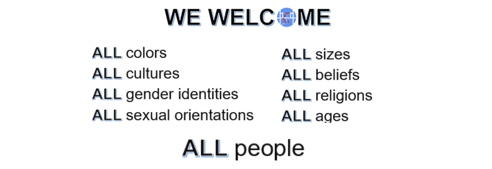 We Welcome All People
